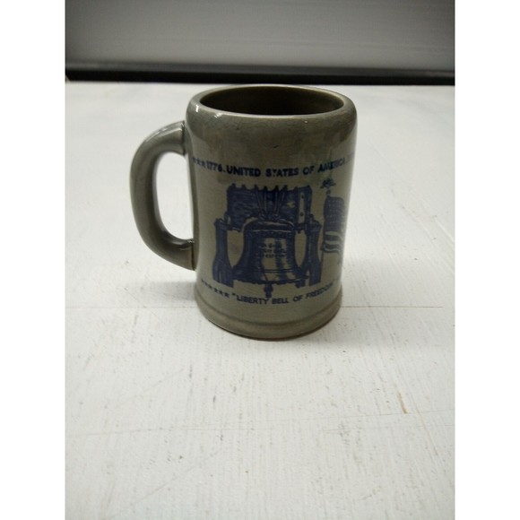 1776-1976 United States Of America - LIBERTY BELL OF FREEDOM Mug Stein Stoneware - Picture 1 of 3